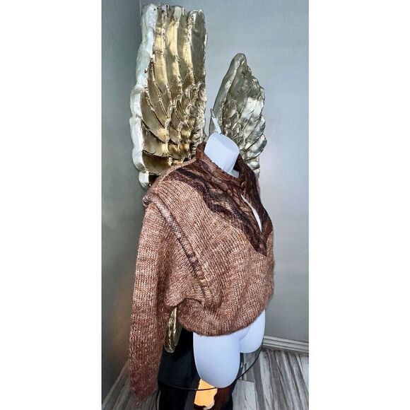 Rare VINTAGE Steven Shatz Wool And Snake Leather Sweater - Picture 6 of 16